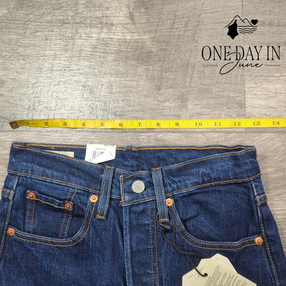 Levi's Button Fly 501 Skinny Jeans Size 24X28 (0) - Picture 3 of 6